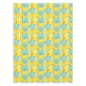 水2と遊んでいるかわいい動物 テーブルクロス (正面)