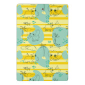 水2と遊んでいるかわいい動物 ミニクリップボード (裏面)