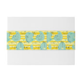 水2と遊んでいるかわいい動物 招待状ベリーバンド (裏面例)