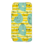 水2と遊んでいるかわいい動物 INCIPIO iPhoneウォレットケース (フォリオ 正面)