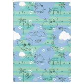 水3と遊んでいるかわいい動物 クリップボード (裏面)