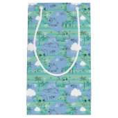 水3と遊んでいるかわいい動物 スモールペーパーバッグ (正面)