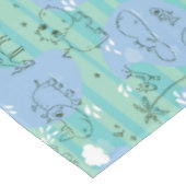 水3と遊んでいるかわいい動物 テーブルクロス (アングル)