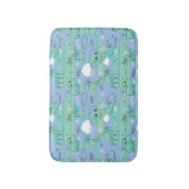 水3と遊んでいるかわいい動物 バスマット (正面縦)