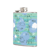 水3と遊んでいるかわいい動物 フラスク (左)