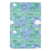 水3と遊んでいるかわいい動物 ミニクリップボード (裏面)