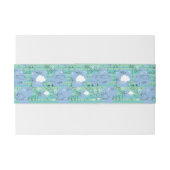 水3と遊んでいるかわいい動物 招待状ベリーバンド (裏面例)