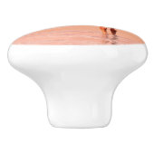 水3Dのピンクのフラミンゴは描写します セラミックノブ (側面)