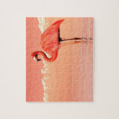 水3DのpPinkのフラミンゴは描写します ジグソーパズル (縦)