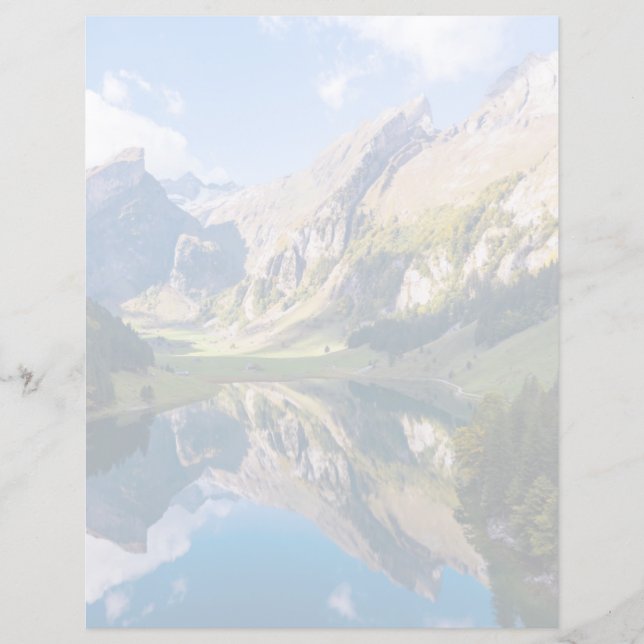 水 |アルプシー湖スイス (正面)