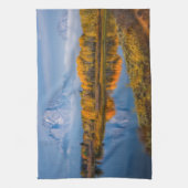 水 オックスボウベンドジャクソンワイオミング キッチンタオル (縦)