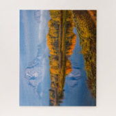 水 オックスボウベンドジャクソンワイオミング ジグソーパズル (縦)