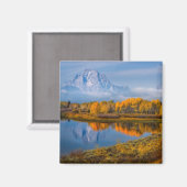 水 オックスボウベンドジャクソンワイオミング マグネット (正面/裏面)