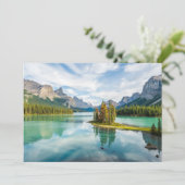 水 |カナダのジャスパー国立公園、マリーニュ湖 サンキューカード (スタンド正面)