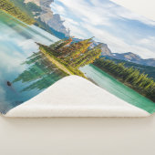 水 |カナダのジャスパー国立公園、マリーニュ湖 シェルパブランケット (3/4)