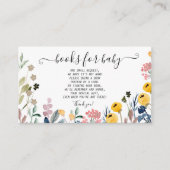 水カラフル色ワイルドフラワー草原 エンクロージャーカード (正面)