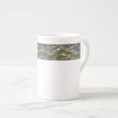 水/カラーボーン中国 ボーンチャイナマグカップ (正面右)