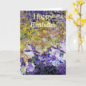 水 カード (黄色い花)