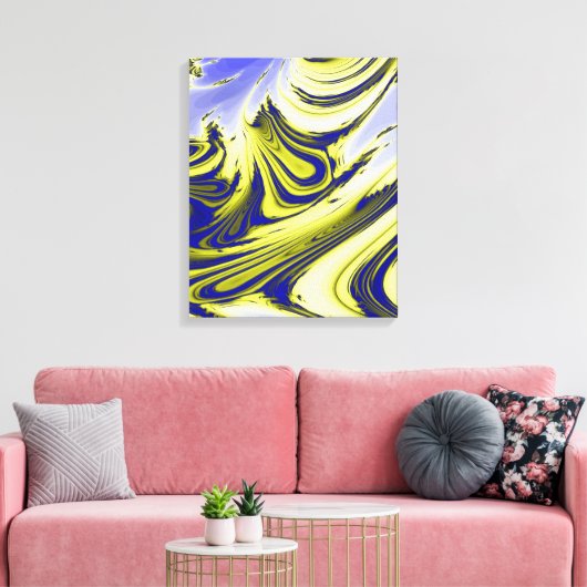 水 キャンバスプリント (インサイチュ (リビング))