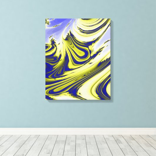 水 キャンバスプリント (インサイチュ (ウッドフロア))