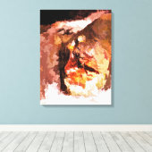 水 キャンバスプリント (インサイチュ (ウッドフロア))