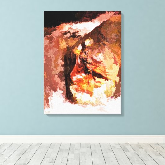 水 キャンバスプリント (インサイチュ (ウッドフロア))