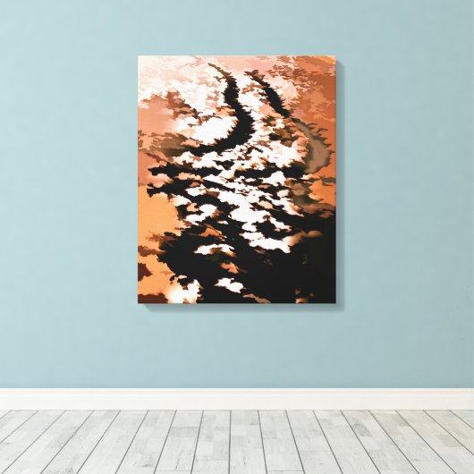 水 キャンバスプリント (インサイチュ (ウッドフロア))