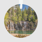 水 |グレンぶら下がったウッド湖春(コロラド) オーナメント (裏面)