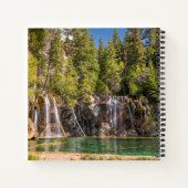 水 |グレンぶら下がったウッド湖春(コロラド) ノートブック (裏面)