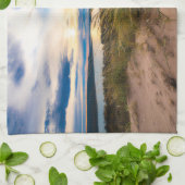 水 |グレン・レイク・スリーピング・ベア・デューンズ・ミシガン キッチンタオル (折り畳み)