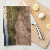 水 |グレン・レイク・スリーピング・ベア・デューンズ・ミシガン キッチンタオル (四つ折り)