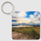 水 |グレン・レイク・スリーピング・ベア・デューンズ・ミシガン キーホルダー (正面)