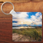 水 |グレン・レイク・スリーピング・ベア・デューンズ・ミシガン キーホルダー (正面)