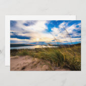 水 |グレン・レイク・スリーピング・ベア・デューンズ・ミシガン サンキューカード (正面/裏面)