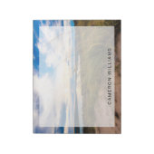 水 |グレン・レイク・スリーピング・ベア・デューンズ・ミシガン ノートパッド (回転)