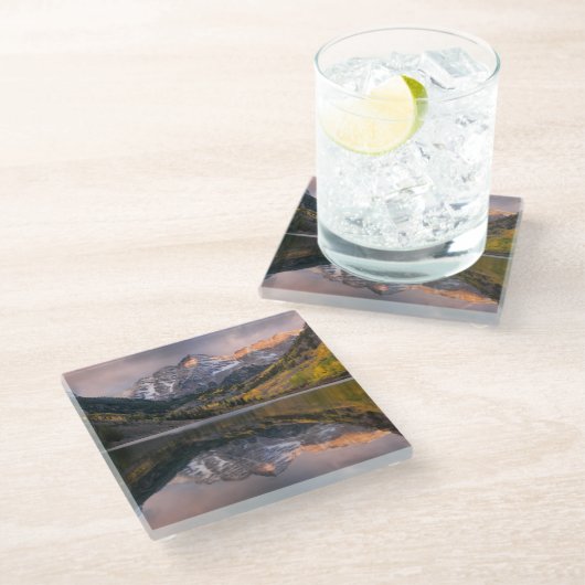 水 |コロラド州マルーンベルズ ガラスコースター (アングル)