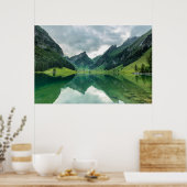 水 |スイスアルプス湖 ポスター (キッチン)