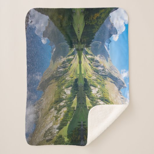 水 |スイス湖アルプス(スイス) シェルパブランケット (正面)