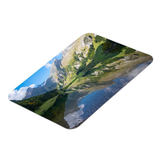 水 |スイス湖アルプス（スイス） マグネット (左側)