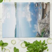 水 |スウェーデンの湖でカヌー キッチンタオル (折り畳み)