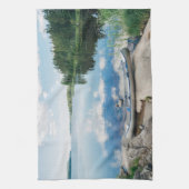 水 |スウェーデンの湖でカヌー キッチンタオル (縦)