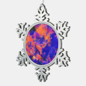 水 スノーフレークピューターオーナメント (右)