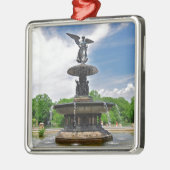水"セントラル・パーク、NYCのBethesda "天使 メタルオーナメント (左)