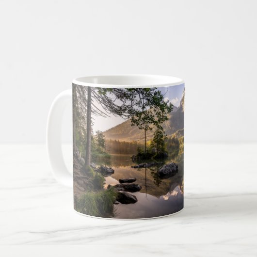 水 |ドイツのベルクテッサーデン湖 コーヒーマグカップ (正面左)
