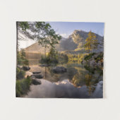 水 |ドイツのベルクテッサーデン湖 タペストリー (正面(横))