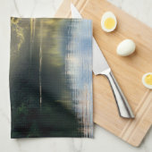 水 |パング湖とパインの森タイ キッチンタオル (四つ折り)