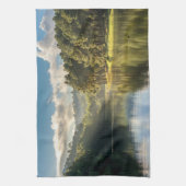 水 |パング湖とパインの森タイ キッチンタオル (縦)