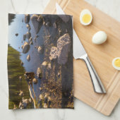 水 |ブルガリア、ロドープ山脈 キッチンタオル (四つ折り)