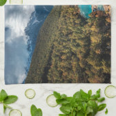 水 |ブルームーンレイク中国 キッチンタオル (折り畳み)