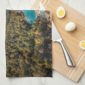 水 |ブルームーンレイク中国 キッチンタオル (四つ折り)